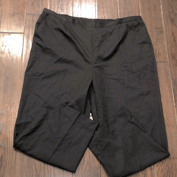 Alfred Dunner black pants elastic waistband size 24W - Picture 3 of 5
